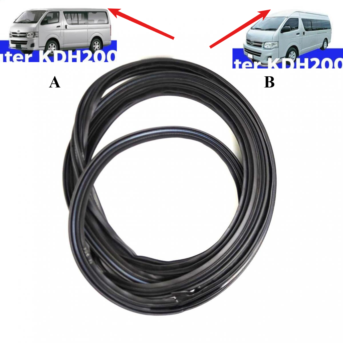 Door Weather Strip - Gumowa osłona drzwi tylnych do Hiace