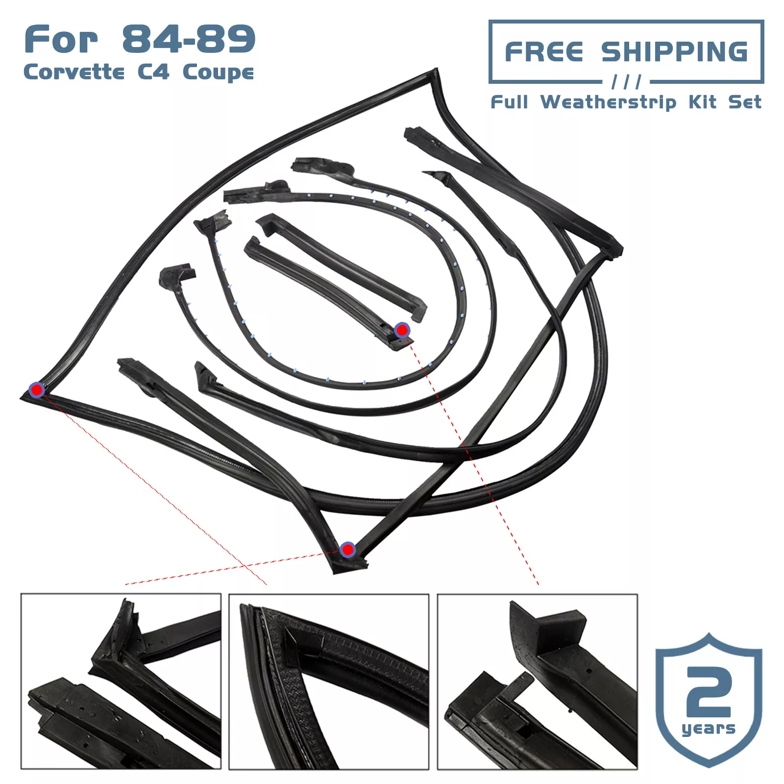 AP02 Zestaw uszczelek do Chevy – Door Weather Strip recenzja i cena